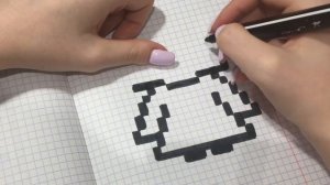 Новогодний выпуск | Рисунки по клеточкам №53: Снегурочка :)