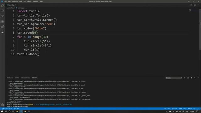 Learn Python Turtle For Beginners // Python For Everybody // Learn Quickly And With Examples