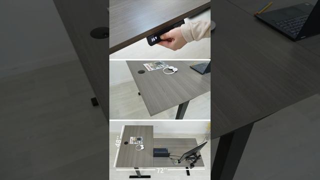 Corner Ryzer with Gray Oak Tabletop | Progressive Desk