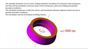 FlowVision Tutorial: Sector of axial compressor