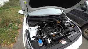 Работа двигателя Hyundai Solaris 2017 1.4л на автомате.