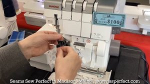 Janome Air Thread 2000D Serger Overview of Air Threading | Seams Sew Perfect in Madison Maine