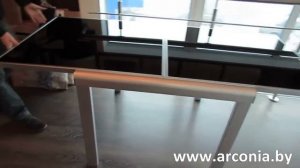 СТОЛ СТЕКЛЯННЫЙ РАЗДВИЖНОЙ LINE