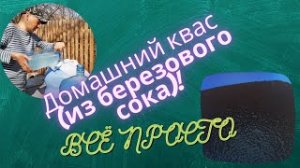 Готовим домашний квас из березового сока который хранится долго.