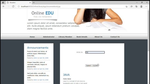 Online Library Management Application Project using #Java,#Servlet,#Jsp,#Js #Oracle with source cod смотреть онлайн
