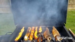 Лосось и форель на мангале