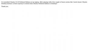 Ubuntu Netbook Edition: switch to desktop?