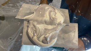 Венецианская штукатурка на стенах кухни