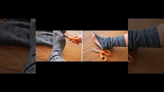 Домашние тапочки из старого свитера смотреть онлайн