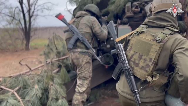 Боевая работа гаубиц Мста-Б подразделений ВДВ