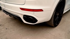 Спортивный глушитель Порше Кайен! Звук спортивного выхлопа Porsche Cayenne.