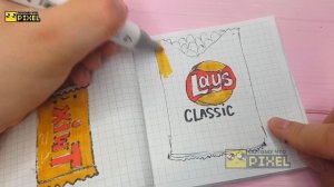 КАВАЙНЫЕ ЧИПСЫ LAYS - КАК НАРИСОВАТЬ ? ПРОСТЫЕ РИСУНКИ KAWAII ЛЕЙС ЧИПСЫ