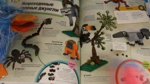 Lego книга Атлас животных, с набором LEGO из 60 элементов. Обзор.