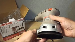 Распаковка — Эксцентриковая шлифовальная машина CROWN CT13394