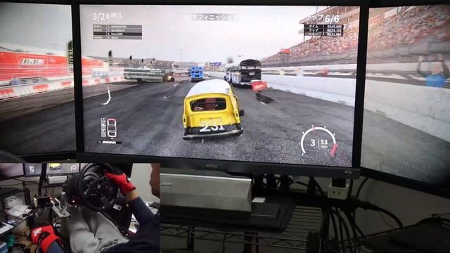 WRECKFEST THE GREAT ESCAPE /triple monitor 5760×1080/T300RS/TH8A смотреть онлайн