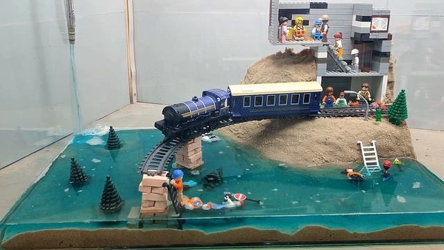 Dam Breach Experiment - The Subway Train Goes Under Water смотреть онлайн