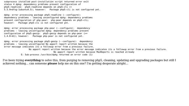 DevOps & SysAdmins: Can't install php5-curl in ubuntu server 14.04 смотреть онлайн