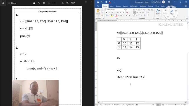 3 python output questions computer science class 11 | informatics practices class 11 | revision tou