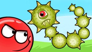 Несносный КРАСНЫЙ ШАР 5. Серия 12. Боссы. Мультик ИГРА Red Ball 5 на Игрули TV