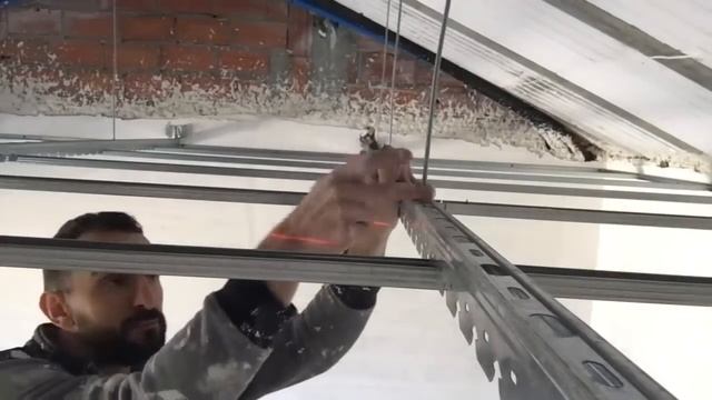 ✅ HOW to Make PLASTERBOARD Ceiling With METAL STUD ?? drywall смотреть онлайн