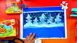 Рисуем красками и делаем поделку на Новый год