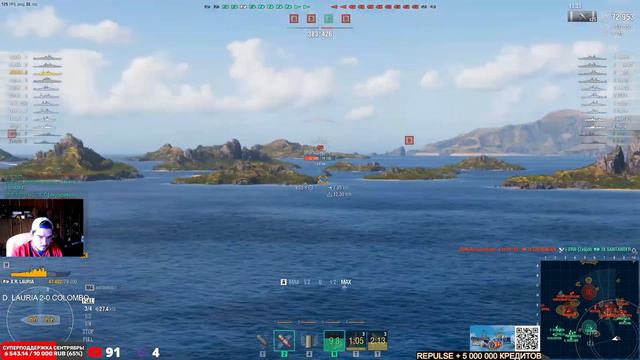 ЛИНКОР RUGGIERO DI LAURA VS CRISTOFORO COLOMBO! ЧТО ОКАЖЕТСЯ СИЛЬНЕЕ? МИР КОРАБЛЕЙ/WORLD OF WARSHIP