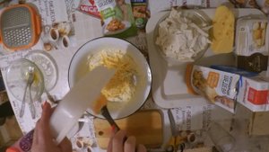 Пирог-запеканка творожно-сырная из лаваша с мясом курицы. БЫСТРО И ВКУСНО!