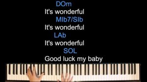 Via con me (Paolo Conte): Piano chords