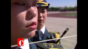 Убийственная красота! КИТАЙСКИЕ ДЕВУШКИ НА ПАРАДЕ ПОД ПЕСНЮ КАТЮША