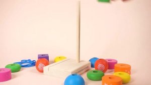 Пирамидка КРАСНОКАМСКАЯ ИГРУШКА Геометрическая фантазия