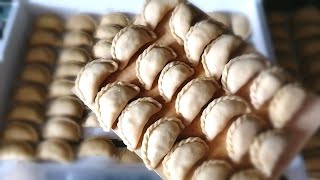 Вкусные вареники с творогом.