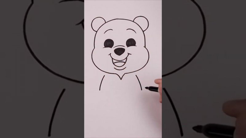 Как нарисовать Винни Пуха Дисней | How To Draw Winnie the Pooh | Step by Step for Beginners