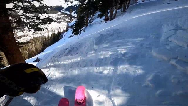 Arapahoe Basin Ski Area - The Spine down into The Rock Garden смотреть онлайн