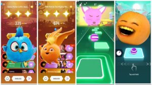 Angry Birds Blues 🆚 Sunny Bennies 🆚 Pinkfong 🆚 Annoying Orange..Tiles Hop Edm Rush