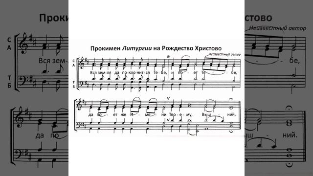 Прокимен литургии на Рождество Христово (альт) смотреть онлайн