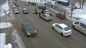 Последние секунды жизни пешехода из Саранска
