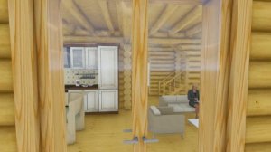 Проект дома из оцилиндрованного бревна 9,5 на 12,5,  до 200 квадратов