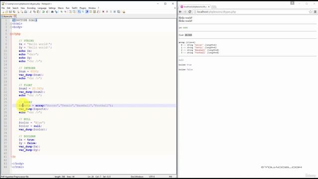 Data Types in PHP | Episode 10 | Complete Crash Course