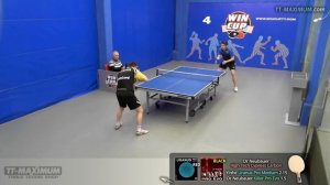 атакующий ШИПОВИК Максим ЧЕРЕПНИН: короткие ШИПЫ Uranus Pro Medium справа и Killer Pro Evo слева