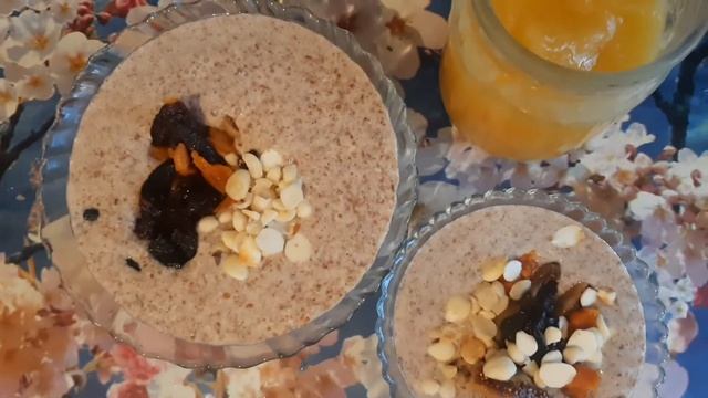 Живая льняная каша на завтрак