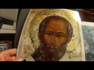 Пишем икону Святителя Николая. Тональная проработка лика  Вторая плавь  Борода  Власы  Движки