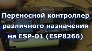 0043 Переносной контроллер различного назначения на ESP-01 (ESP8266)