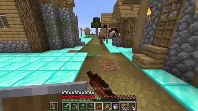 Minecraft But Only Diamond World???...  MINECRAFT