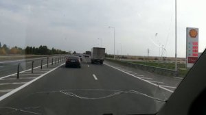 Выезд с Ростова через западный мост на Юг.