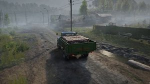 Обзор Грузовика Газ-53 в игре SnowRunner ! Газ-53 застрял в болоте