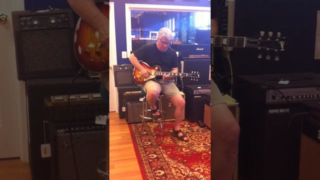 2001 Gibson '59 Reissue Les Paul Scott Lentz Darkburst смотреть онлайн