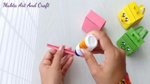 How to make a Paper School Bag // Backpack Origami // Easy Origami Paper School Bag