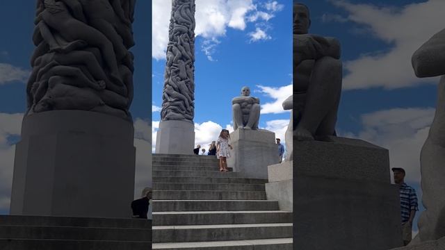 Парк скульптур, Осло Норвегія смотреть онлайн