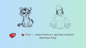 Тигр — совместимость с другими знаками | Мужчина-Тигр ? ?️ | Китайский гороскоп