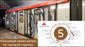 Кольцевая линия метро, по часовой стрелки.